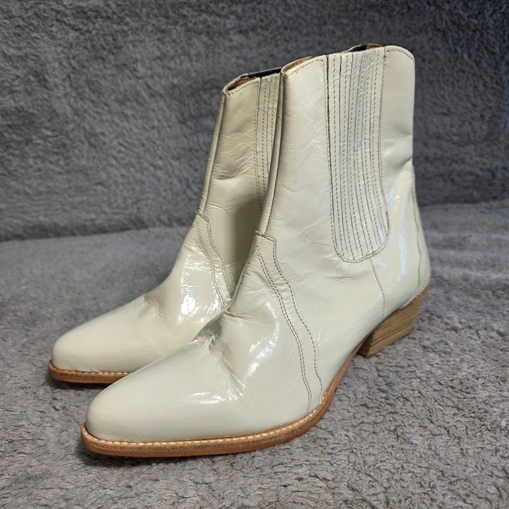 Free People Off-White Ankle Booties